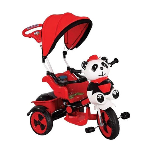 Babyhope Panda Kontrollü Üçteker Bisiklet Kırmızı