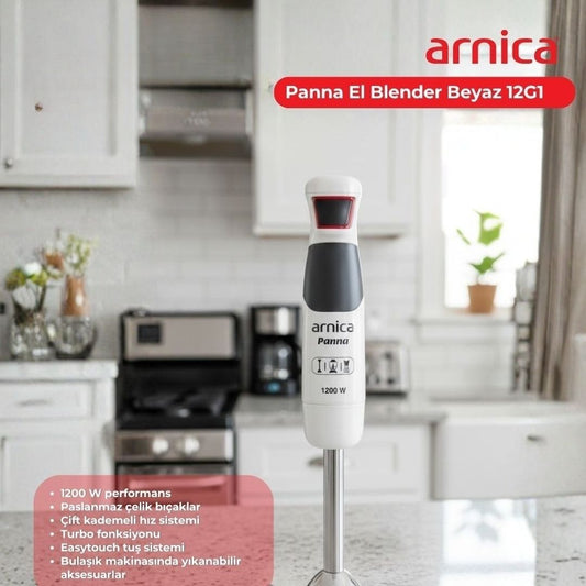 Arnica Panna Stick El Blender Beyaz