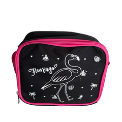 Flamingo Baskılı 3 Bölmeli Beslenme Çanta Hediyeli İlkokul Sırt Çantası