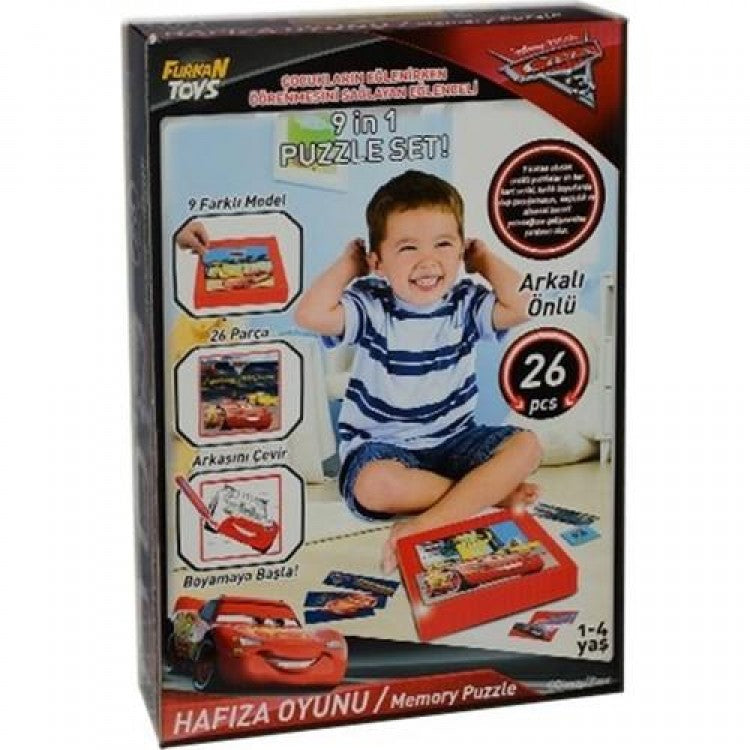 Furkan Toys Cars 9 in 1 Puzzle Yap-Boz