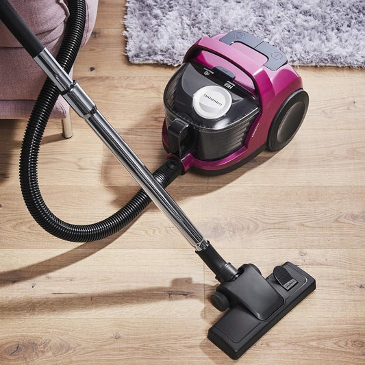 Grundig Toz Torbasız 800 W Litre Elektrikli Süpürge Siyah-Bordo