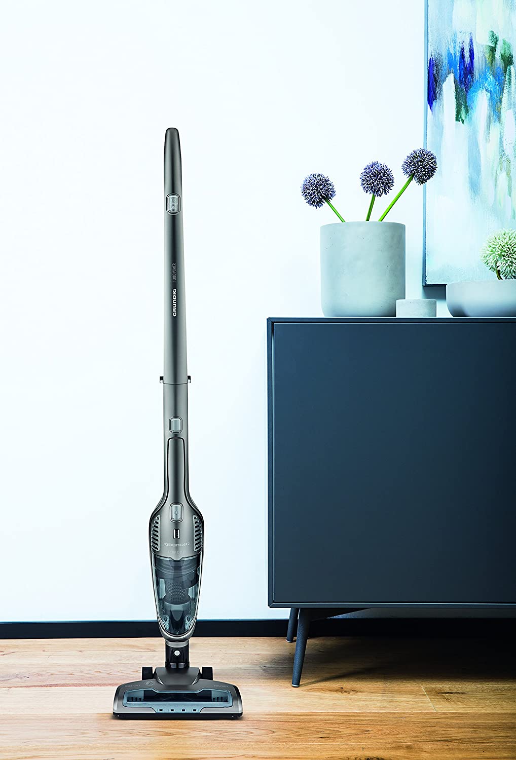 Grundig Toz Torbasız Şarjlı Dik Süpürge Antrasit Gri