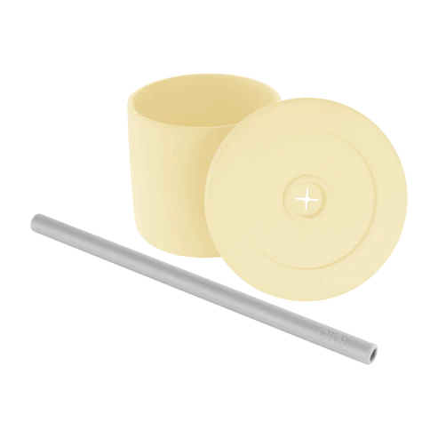 Oioi Ham+Hüp Pipetli Silikon Bardak Sarı