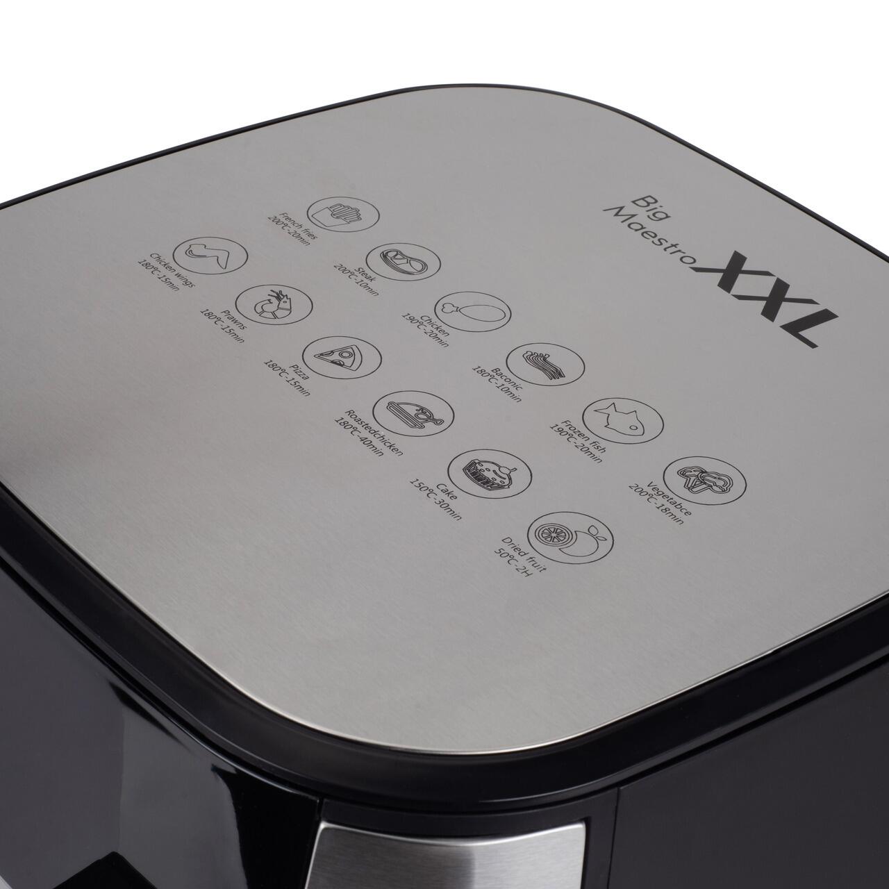 Hausberg Maestro XXL 7.5 Lt Dijital 12 Program Airfry Fritöz Inox