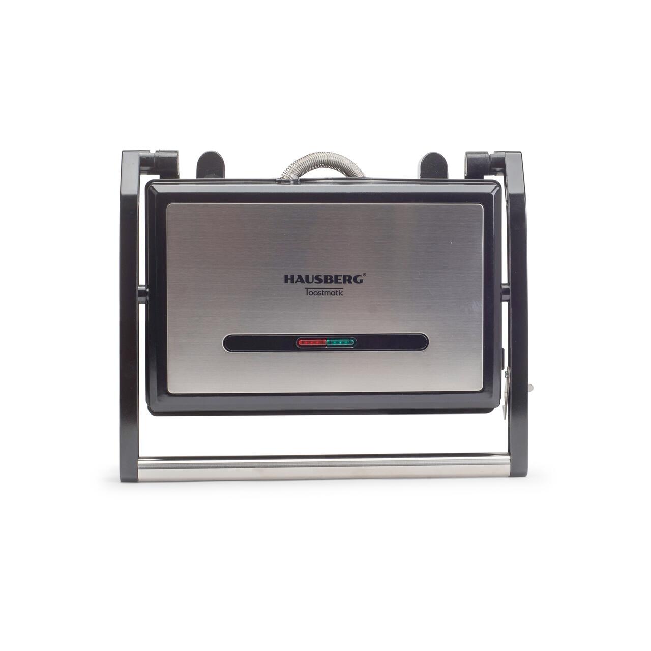 Hausberg 180 Derece Açılabilir Tost Makinesi Inox