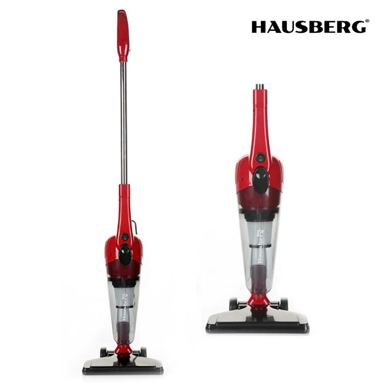 Hausberg Dikey ve Elde Kullanım Elektrikli Süpürge Kırmızı