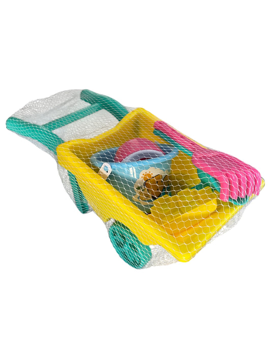 3+ Yaş 7 Parça Plaj Kum Kova El Arabası Oyun Seti