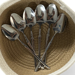 Paslanmaz Çelik 6'lı Gümüş Kaşık Seti