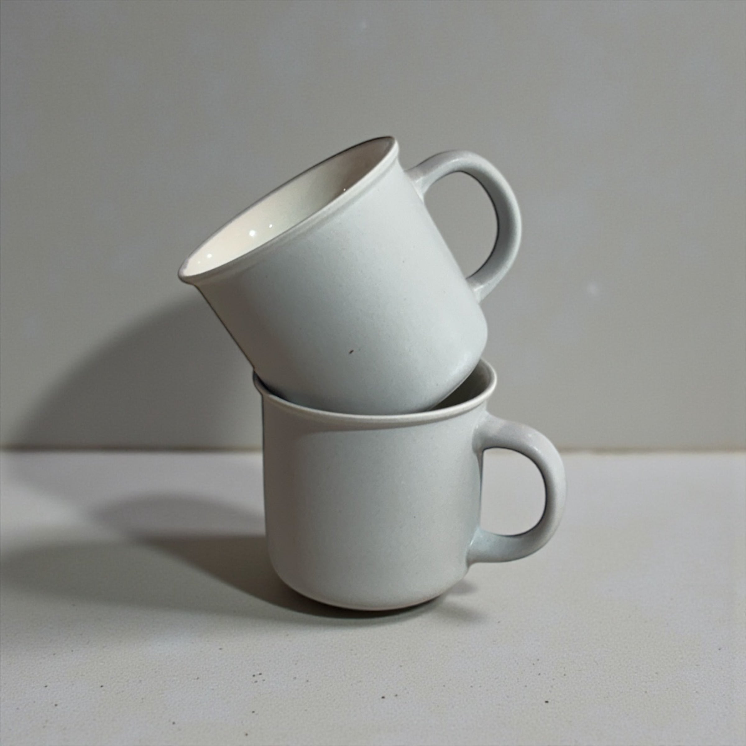 İkili 350 ML Mug Kupa Bardak Gri