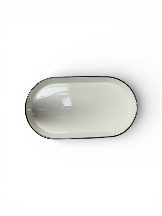 Oval 29 x 16 Sunum Tabağı Beyaz