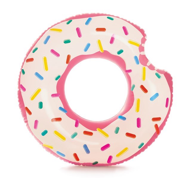 Intex 94 cm Donut Gökkuşağı Simit