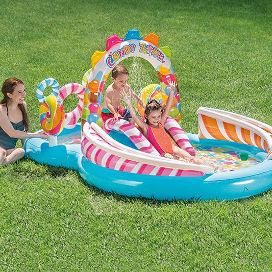Intex 295x191x130 Cm Şeker Görünümlü Kaydıraklı Şişme Havuz
