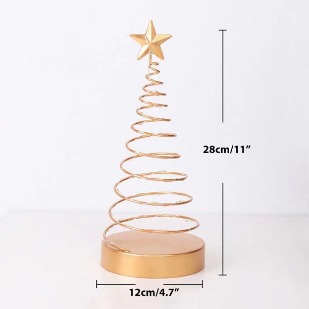 Dekoratif Işıklı Yeni Yıl Ağacı 12x28 cm