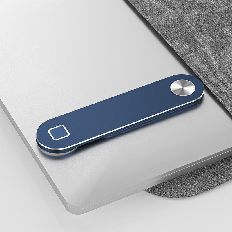 Laptop İçin Alüminyum Telefon Tutucu 12x3x0.5 cm Mavi