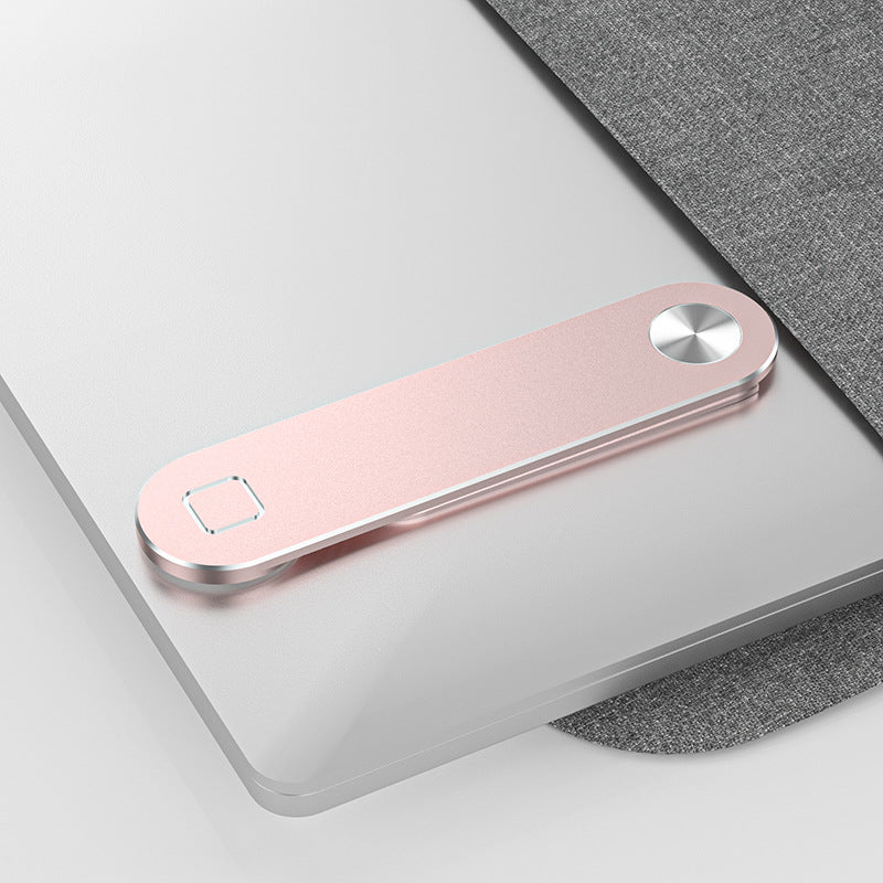 Laptop İçin Alüminyum Telefon Tutucu 12x3x0.5 cm Rose Gold