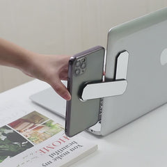 Laptop İçin Plastik Telefon Tutucu 12x3x0.5 cm Gök Mavisi