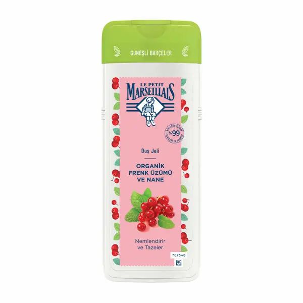Le Petit Marseillais 400 ml Organik Frenk Üzümü ve Nane Kokulu Duş Jeli