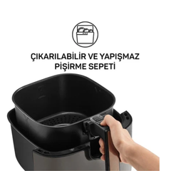 Arzum Airtasty XL 6 Lt 1750 W Sıcak Hava Fritözü Airfryer Bakır