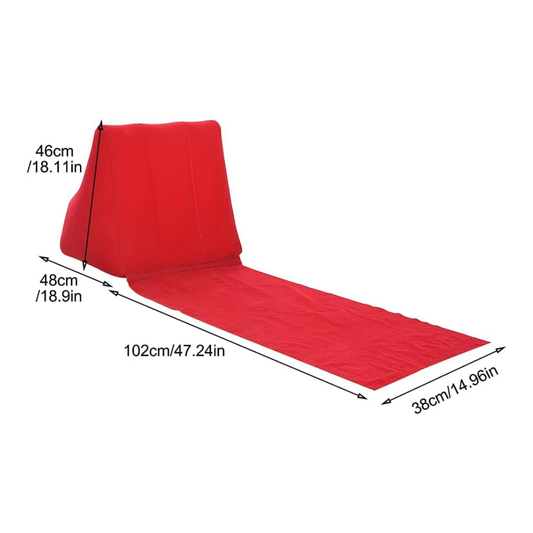 Şişme Şezlong Kırmızı