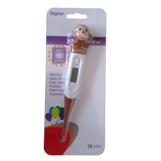 Maymun Figürlü Esnek Uçlu Dijital Ateş Ölçer