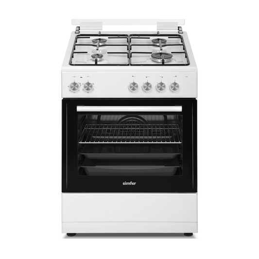 Simfer 56 Litre 4 Gözlü Elektro Turbo Fırın Beyaz