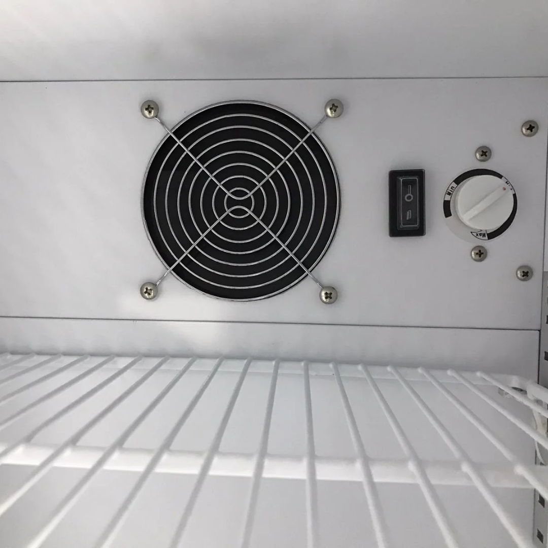 Arrow 80 Lt Işıklı Cam Mini Buzdolabı Siyah