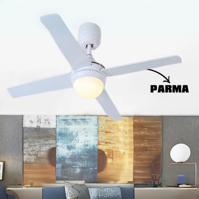 Parma 48'' Uzaktan Kumandalı Işıklı Tavan Vantilatörü Beyaz