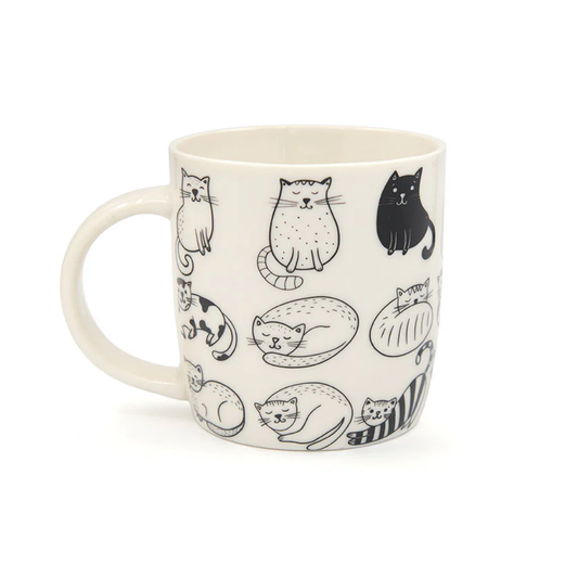 Kedi Motifli Kupa Mug 8,3x9 cm