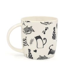 Dörtlü Kedi Motifli Kupa Mug Seti 8,3x9 cm