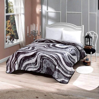 Mink Multicolor 220x240 cm Çift Kişilik Battaniye Siyah Beyaz