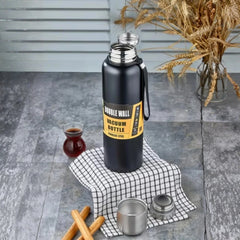 Çift Duvar Vakum Yalıtımlı 750 ML Paslanmaz Çelik Termos Lacivert