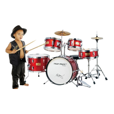 Tiger Power Çocuk Davul Bateri Seti 16+8+10+13Ft+12S