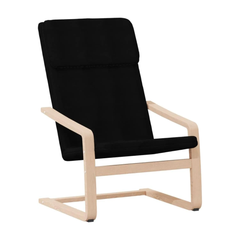 Ahşap 59x50x98 Cm Rahat Şönil Kumaşlı Koltuk Siyah