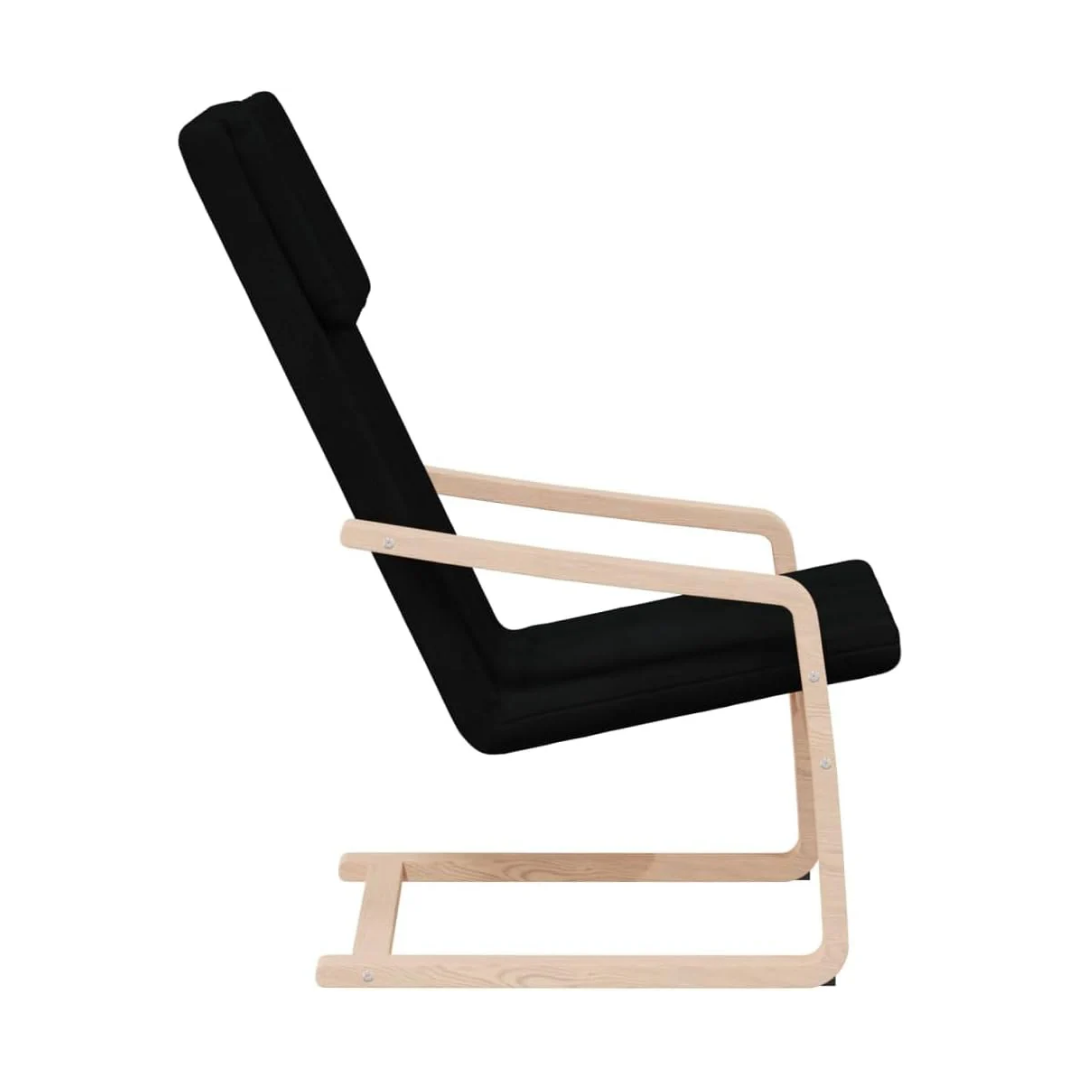 Ahşap 59x50x98 Cm Rahat Şönil Kumaşlı Koltuk Siyah