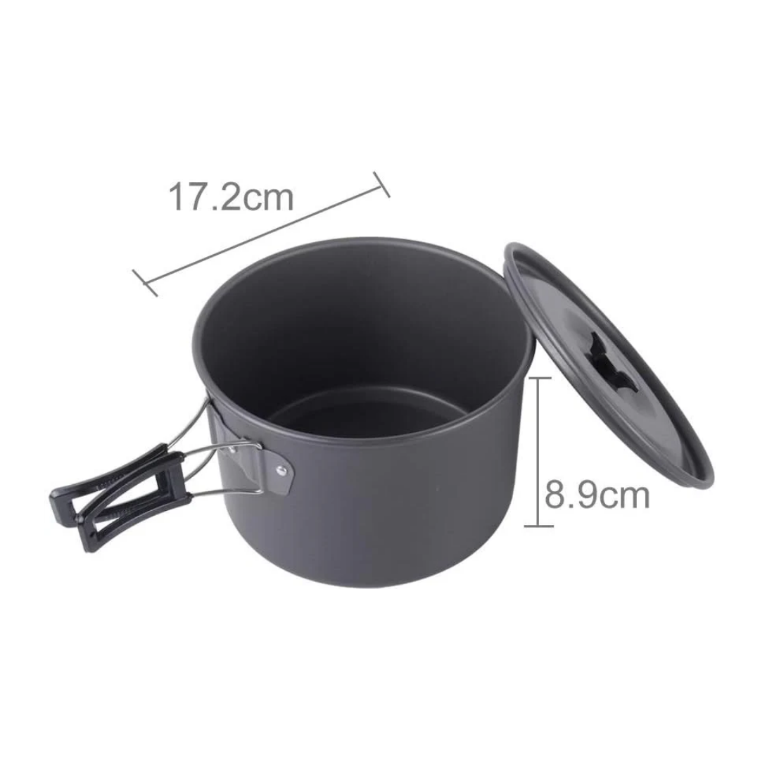 Ultra Hafif 15 Parçalı Kamp Piknik Pişirme Seti