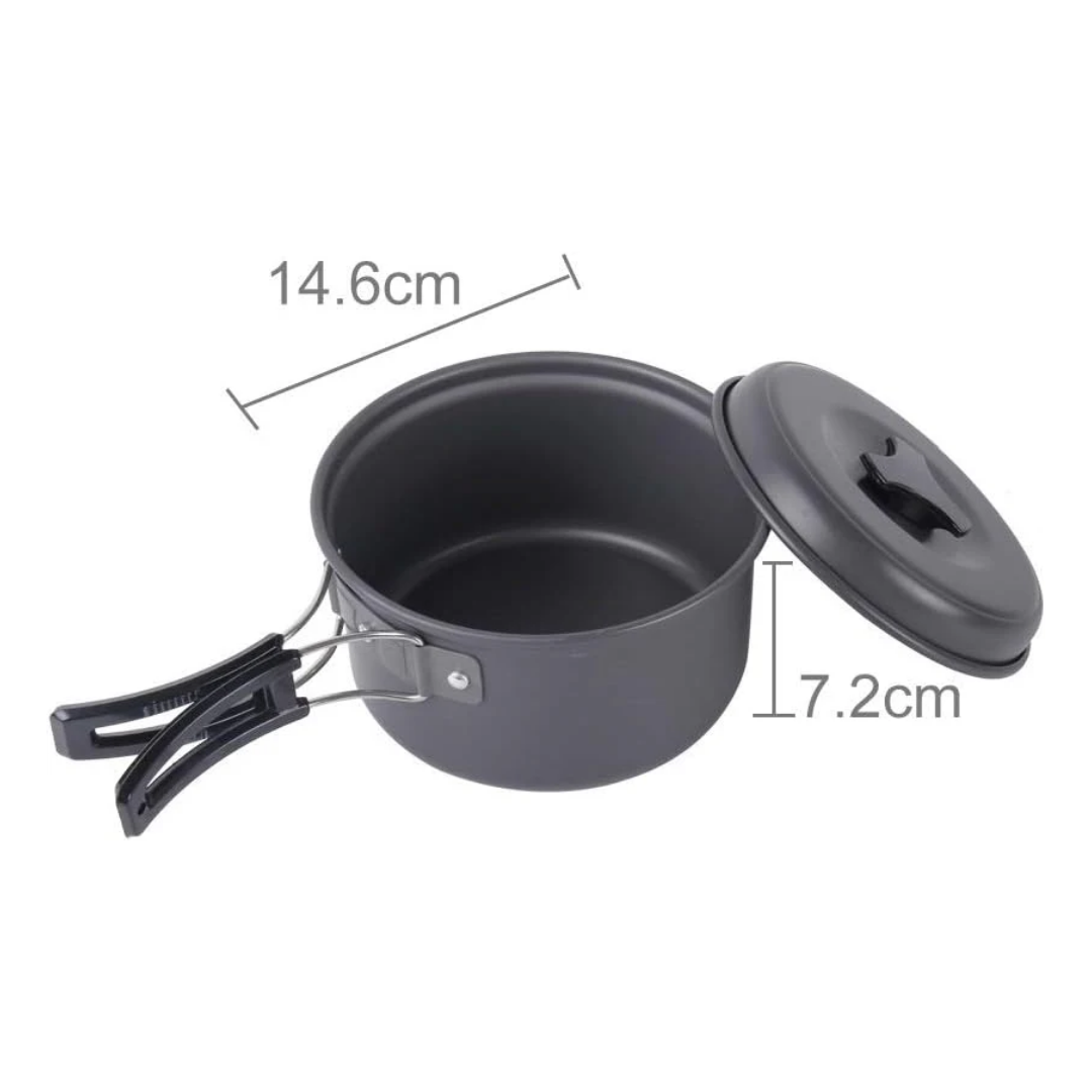 Ultra Hafif 15 Parçalı Kamp Piknik Pişirme Seti