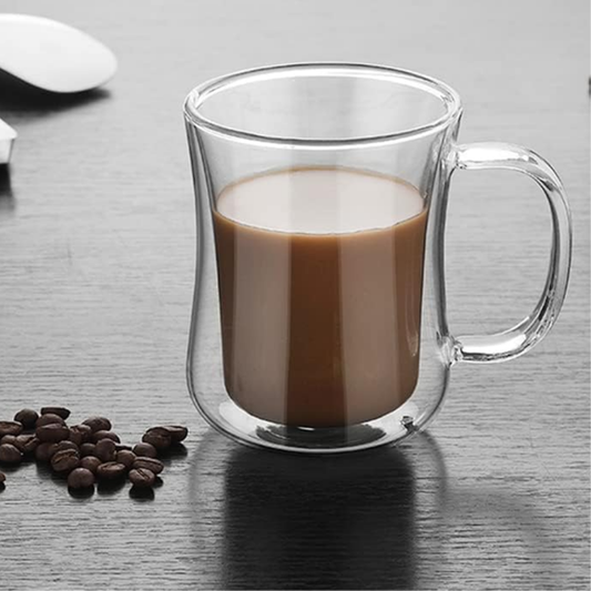 Çift Cidarlı Kulplu Bardak 400 ml