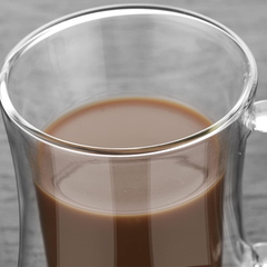 Çift Cidarlı Kulplu Bardak 400 ml