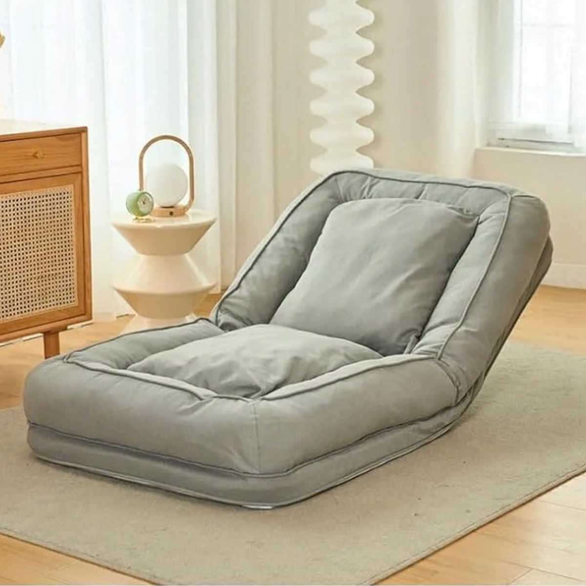 Modern Katlanır Kanepe Yatak 175x95 Cm Gri