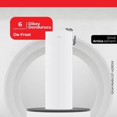 Arnica 280 Lt 6 Çekmece Dikey Dondurucu Beyaz