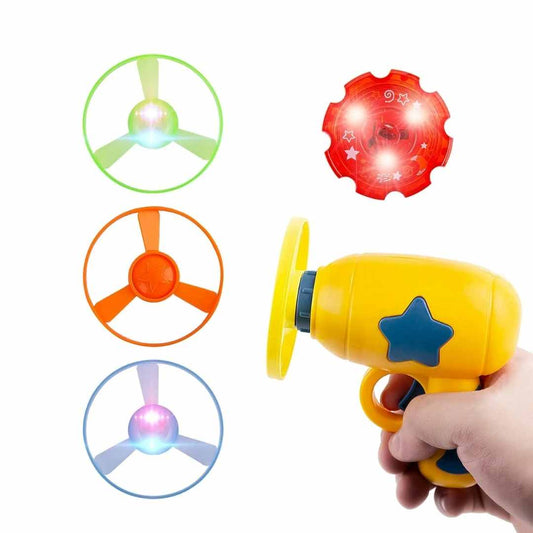 Işıklı Uçan Halka Oyuncağı Sarı