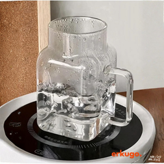 Borosilkat Cam Bambu Kapaklı Pipetli Bardak