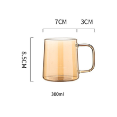 Borosilkat Kulplu Cam Bardak Füme