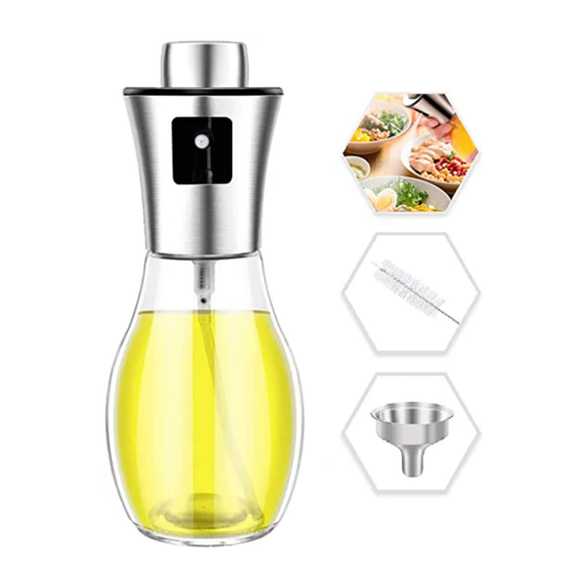 Paslanmaz Spreyli Cam Yağ Şişesi 200 ml