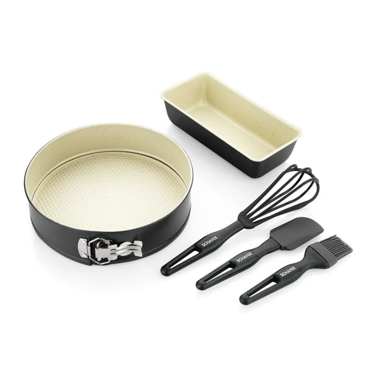 Schafer 5 Parça Ariana Kek Kalıbı+Pasta Seti Gri