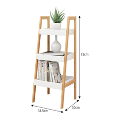 3 Katlı Çok Amaçlı Bambu Raf 80 x 30 Cm