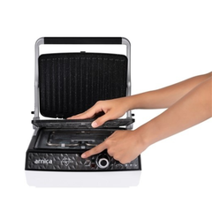 Arnica Diamond Granit Izgaralı Tost Makinesi Siyah