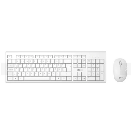 Lecoo Kablosuz Klavye Mouse Seti Beyaz