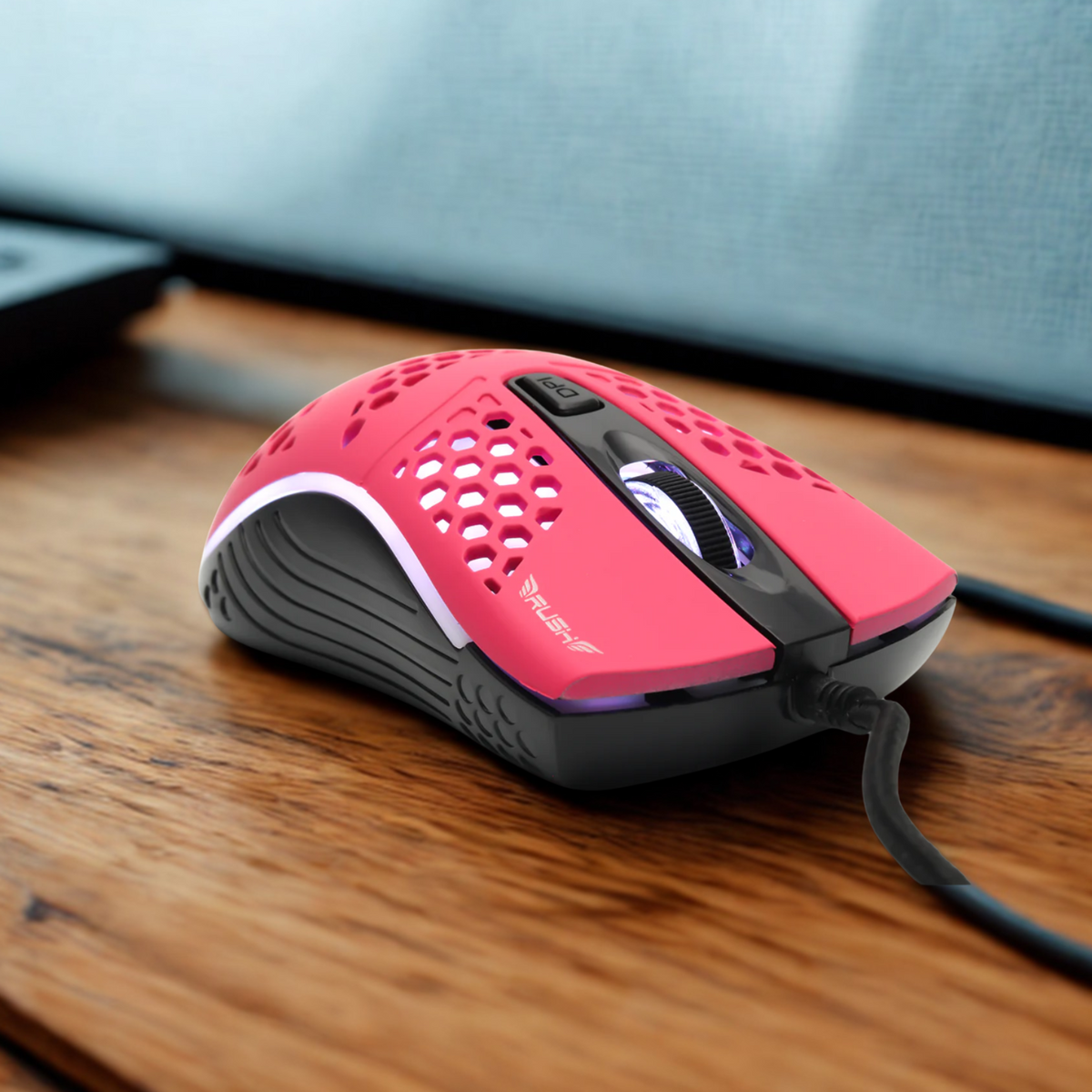 Rush Rgb Aydınlatmalı 1600 Dpı Gaming Oyuncu Mouse Kırmızı