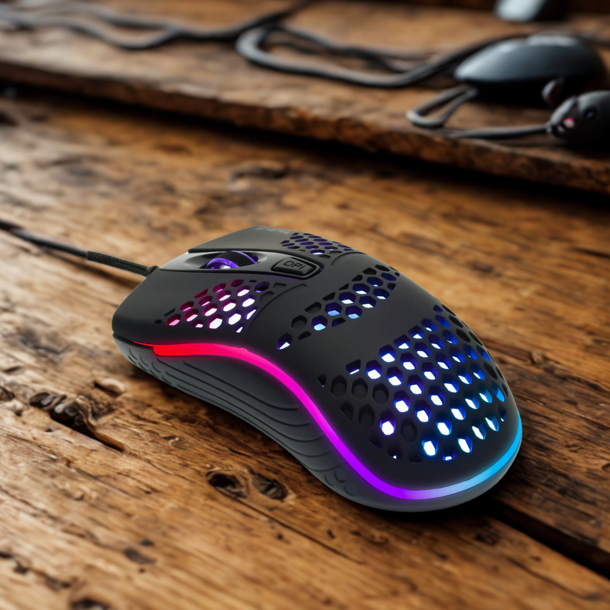 Rush Rgb Aydınlatmalı 1600 Dpı Gaming Oyuncu Mouse Siyah